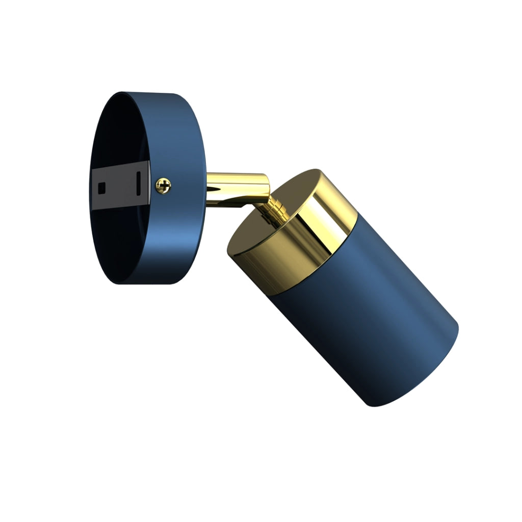 Applique da parete Joker MLP7722 GU10 40W blu oro Milagro