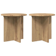 Supporto per piante 2 pcs Rovere Artigianale 40 x 40 x 40 cm 899734