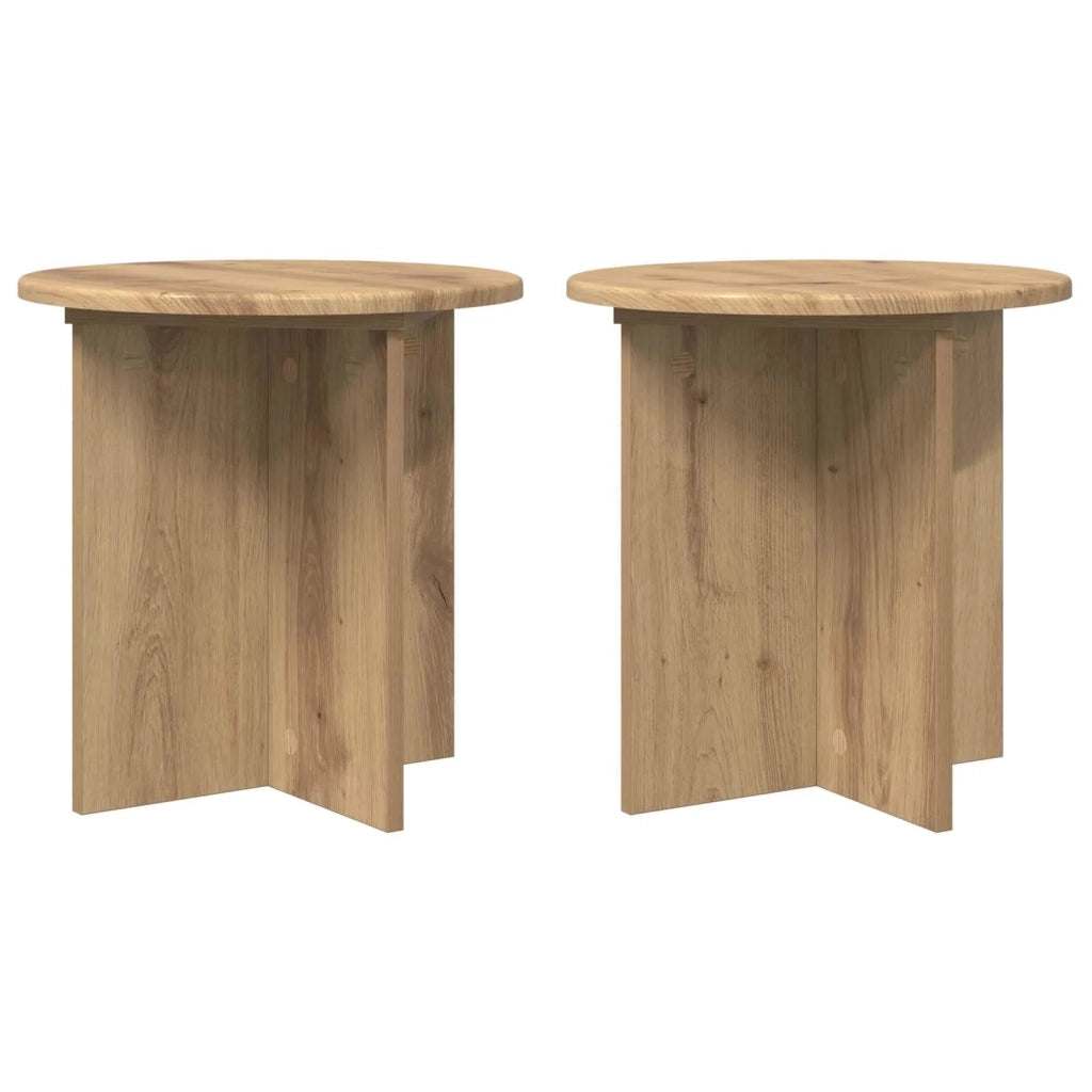 Supporto per piante 2 pcs Rovere Artigianale 40 x 40 x 40 cm 899734