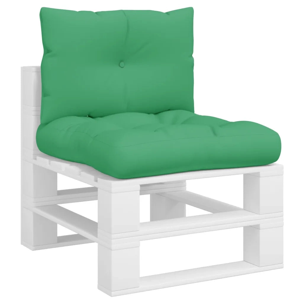 vidaXL Cuscini per Pallet 2 pz Verdi in Tessuto