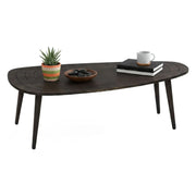 Tavolino da salotto Eugenia, Tavolo basso da caffè, Portariviste per divano, Ripiano da soggiorno, 115x50h38 cm, Antracite