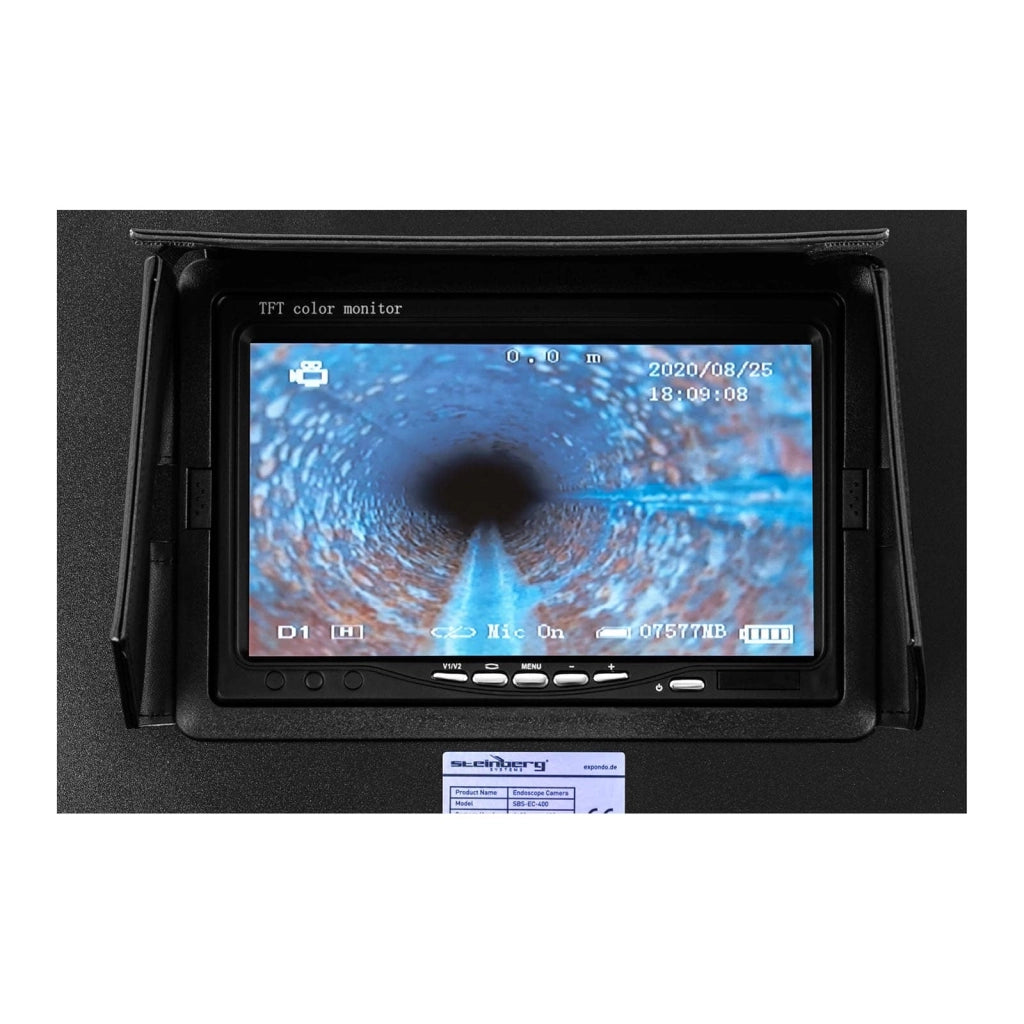 Telecamera per ispezione tubazioni - 20 m - 12 LED - schermo 7 pollici 14_0005473