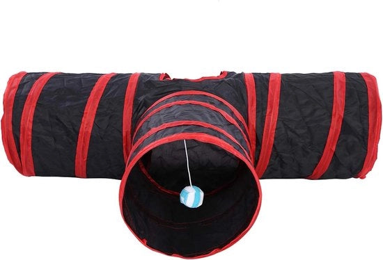 Tunnel per gatti 3 vie opaccamuffa - Giocattoli per animali domestici - Allenamento interattivo indoor outdoor - Coni, gatti, cuccioli, cani