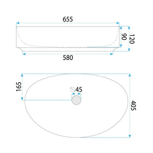 Lavabo Da Appoggio Rea Joana 65