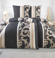 Set di lenzuola per letto, 135 x 200 cm, 4 pezzi, certificato ÖkoTex e adatto per persone con allergie, set di lenzuola per letto composto da 2 coperte da 135 x 200 cm e 2 federe 80 x 80 cm, stile moderno