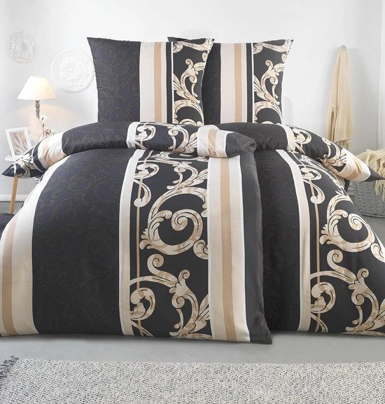 Set di lenzuola per letto, 135 x 200 cm, 4 pezzi, certificato ÖkoTex e adatto per persone con allergie, set di lenzuola per letto composto da 2 coperte da 135 x 200 cm e 2 federe 80 x 80 cm, stile moderno