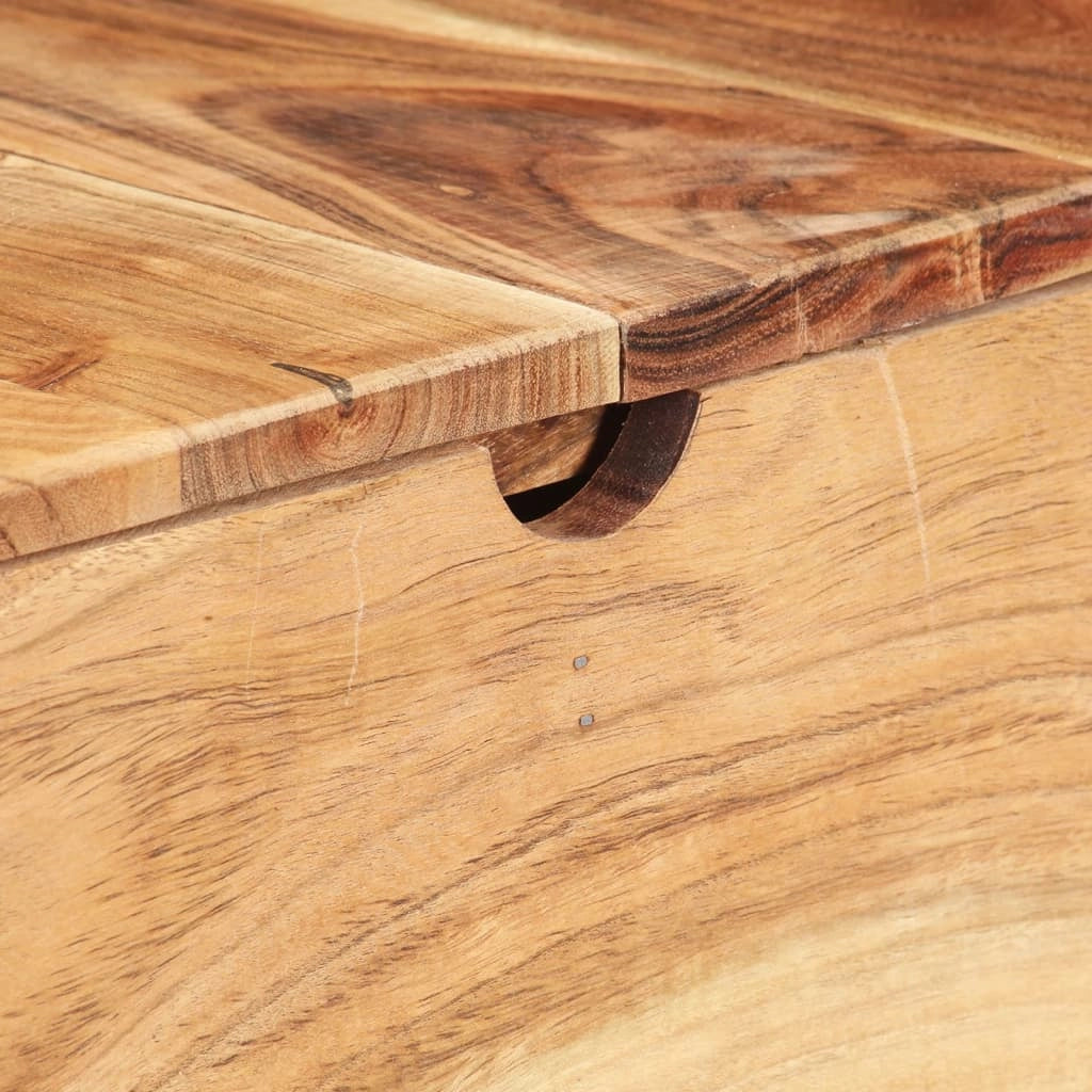 Toletta con specchio 112 x 45 x 76 cm legno massello di acacia 02_0006245