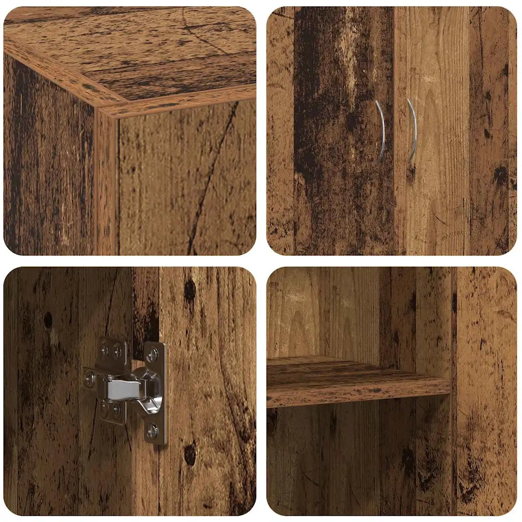 Mobile per Ufficio con porta Rovere Nero 70 x 32 x 77.5 cm CFW7885614