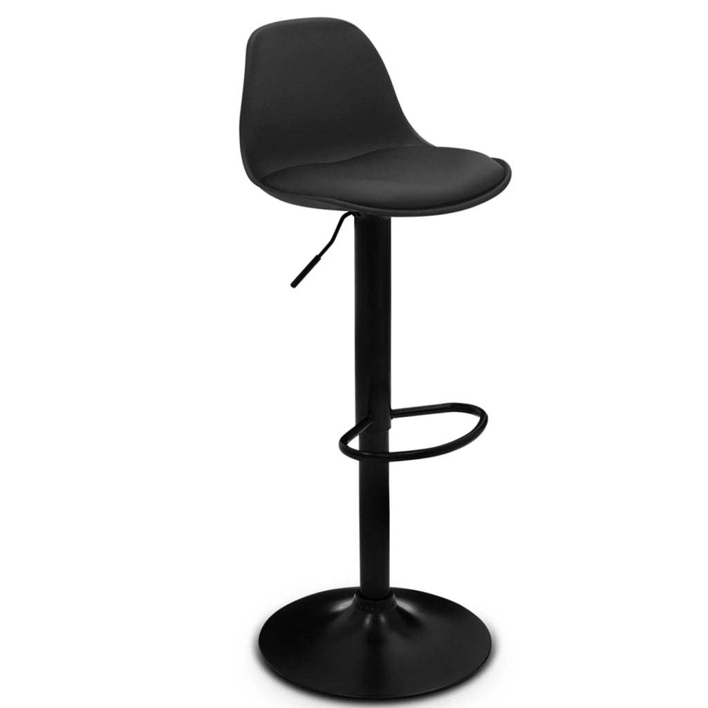 IDMarket - Set di 2 sgabelli da bar KARL design con piede nero