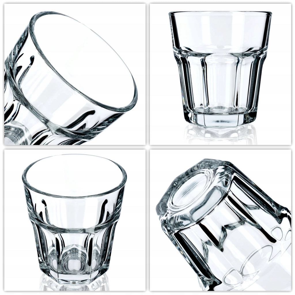 Set di 6 bicchieri da succo KADAX da 230 ml in vetro spesso