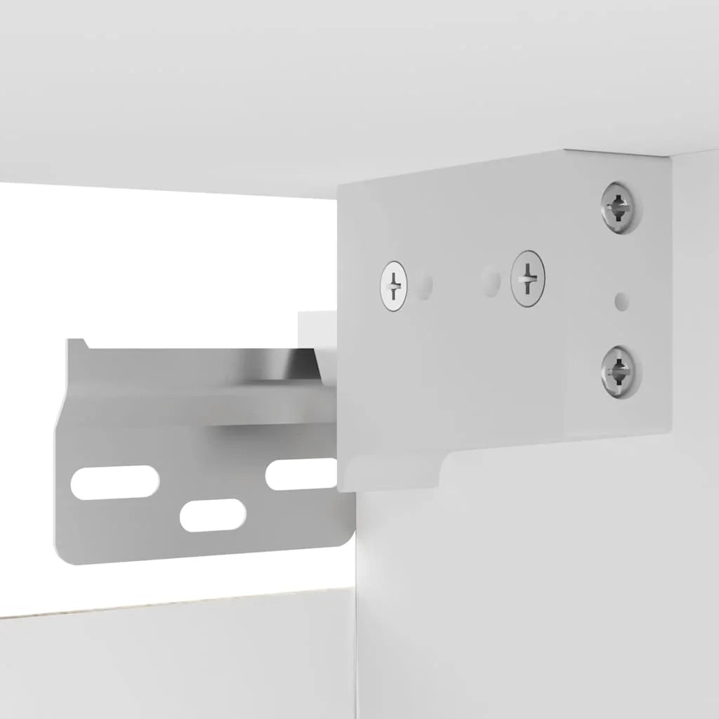 Mobile TV multimediale scaffale TV mobile TV credenza TV per sala da pranzo soggiorno camera da letto montaggio a parete 30,5 x 30 x 30 cm bianco 02_0027753