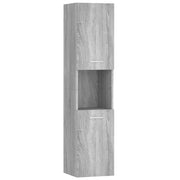 Armadietto Bagno | Armadio da bagno Grigio Sonoma 30x30x130cm in Legno Multistrato