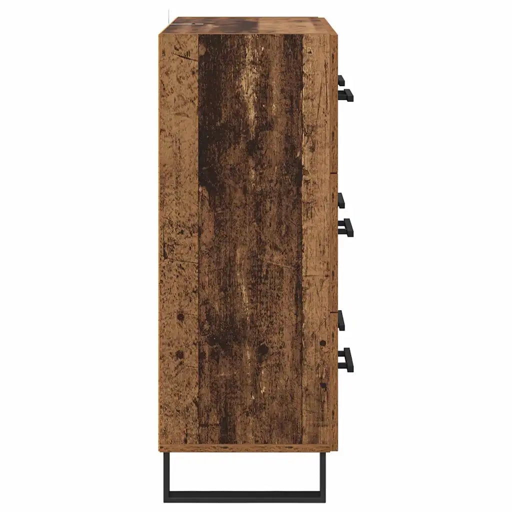 Credenza con Cassetto-Buffet-Armadio da cucina Legno vecchio 69,5 x 34 x 90 cm 576066