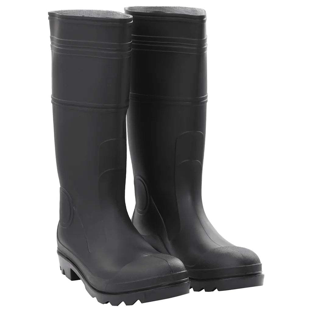 Stivali da Pioggia Neri Misura 46 in PVC