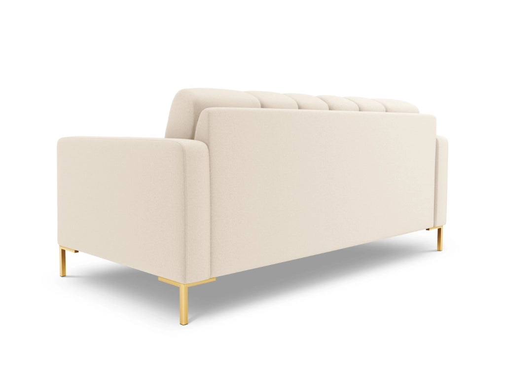 Cosmopolitan Design - Divano "Bali" 3 posti in tessuto strutturato beige chiaro 