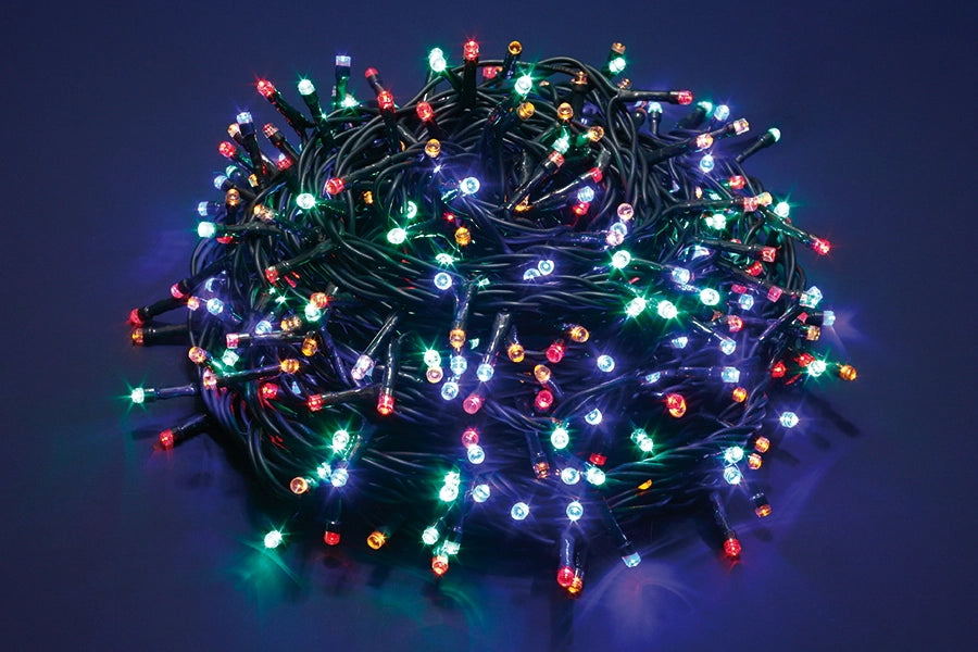 Luci di Natale Led a Luce Calda Fredda Bianca da Esterno Interno Addobbi Albero Numero Led: 100, Temperatura di colore: Multicolor
