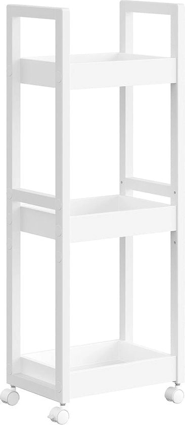 Pannelli per bagno - 3 livelli - Deposito spaziale - MDF e bambù - 20cm x 30cm x 80cm