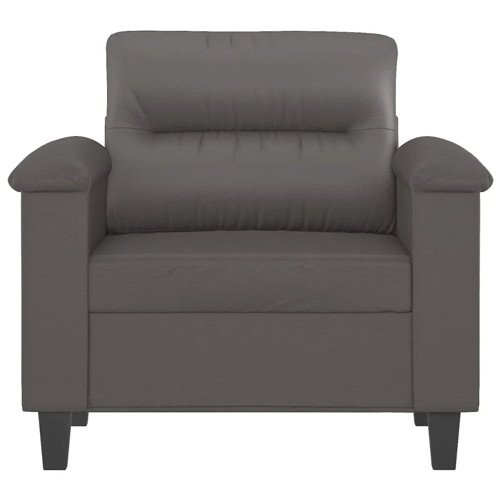 Poltrona-Divano Sedia Grigia 60 cm in Similpelle 636337