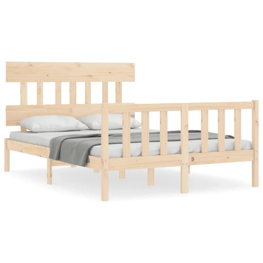 Giroletto senza Materasso 140x200 cm in Legno Massello di Pino 3193336