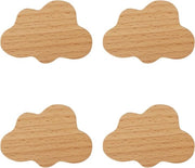 Set di Viti in Legno a Sfera - 4 Pezzi - Foglia di Betulla - Per Armadi a Specchio - Inclusi Viti e Tubo di Estensione