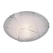 PLAFONIERA SANDRINA GRANIGLIA RIGHE TRASP. D.30- 1,0 pz