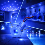 Mini faretto LED Bianco da incasso 1W 12V IP65 punto luce Blu cielo stellato per bagno doccia esterno segnapasso scale vetrine mobili camper
