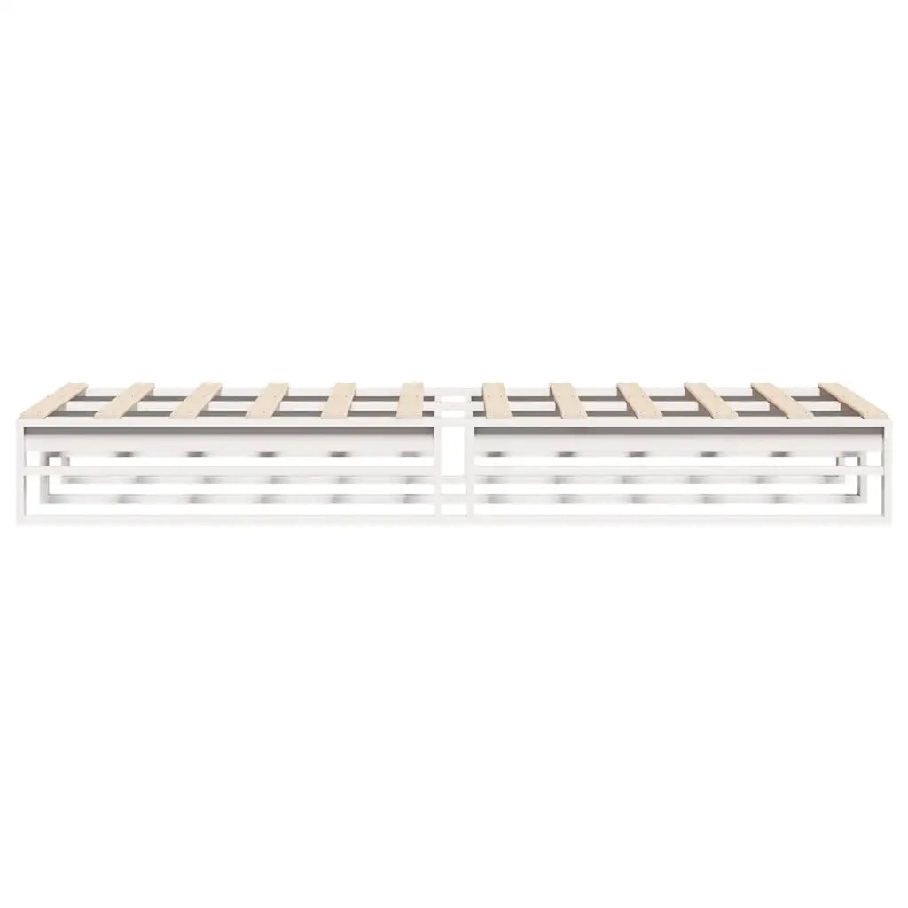 vidaXL Letto senza Materasso Bianco 90x200 cm Legno Massello di Pino
