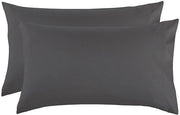 Set di 2 cuscini copri - Dimensioni 51*92cm - Copri cuscino in 100% poliestere con chiusura a sacco - Resistente alle pieghe, incolore, resistente alle macchie copri cuscino - Grigio scuro - 20*36in (51*92cm)