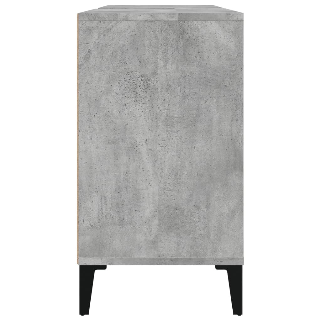 Mobile sottolavabo da bagno 80 x 33 x 60 cm in legno ingegnerizzato grigio 02_0006837