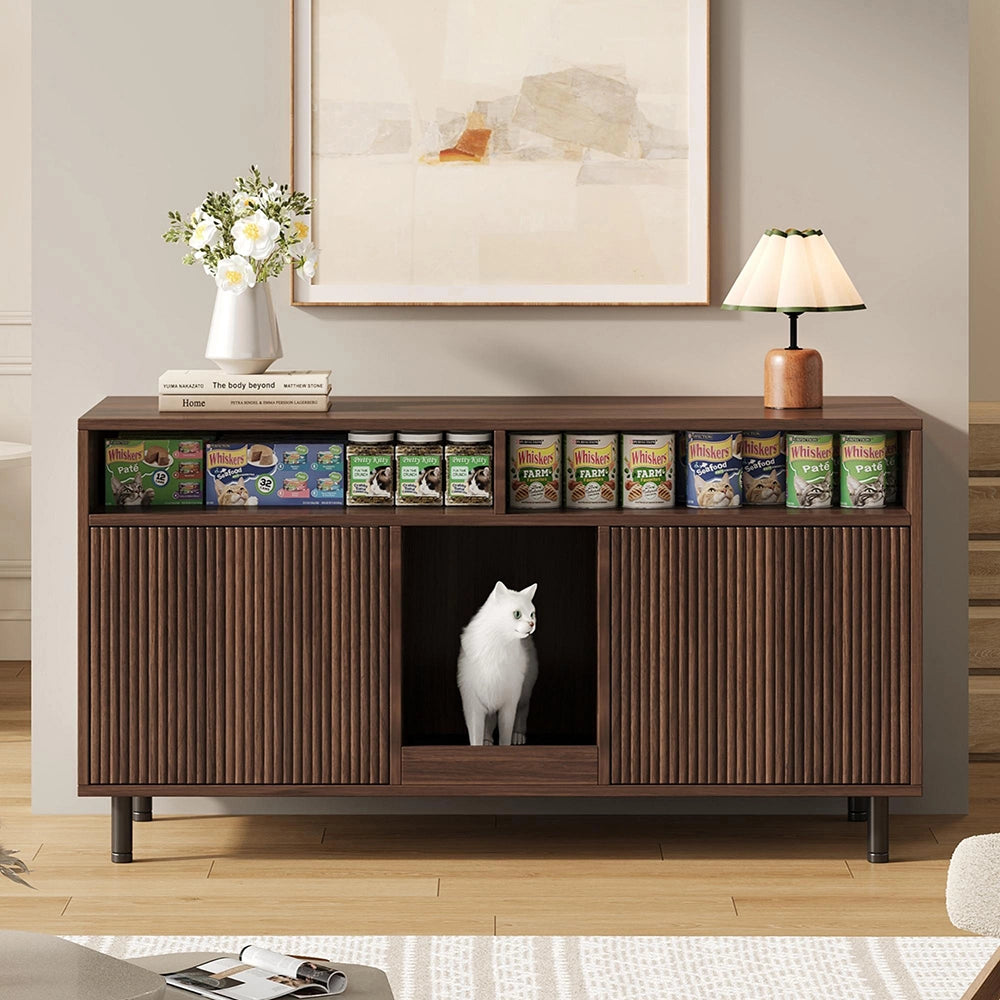 Armadio lettiera con tappeto - Xylo - 120x50x66cm noyer