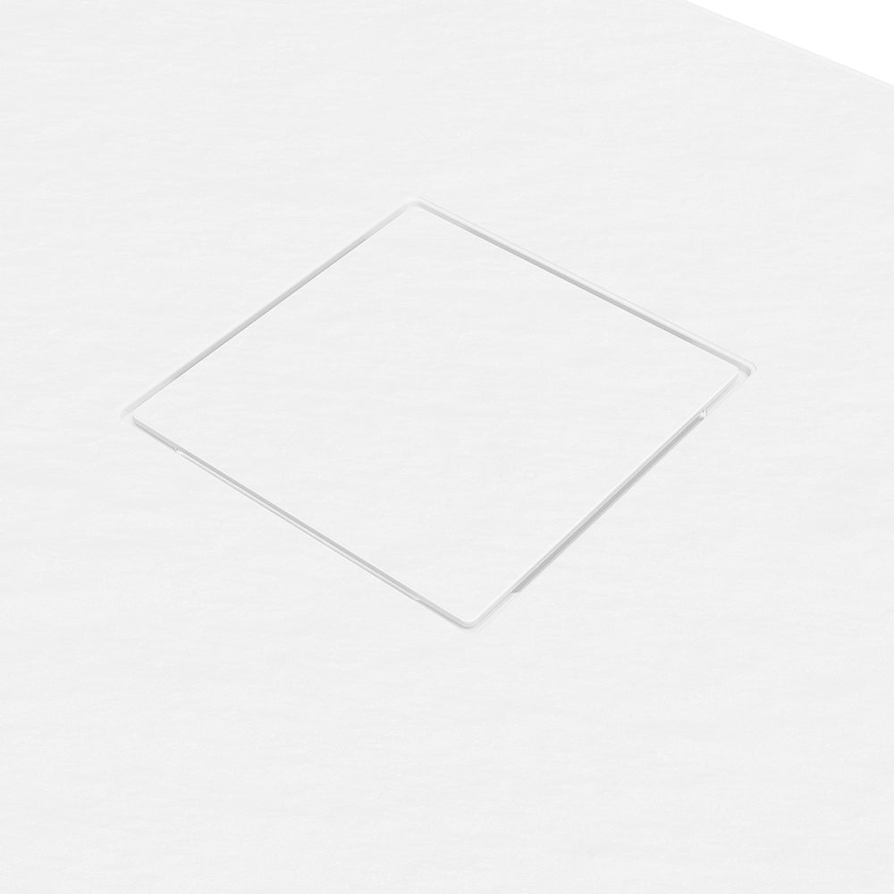 Piatto doccia 90x100 cm colore bianco effetto pietra | Samos