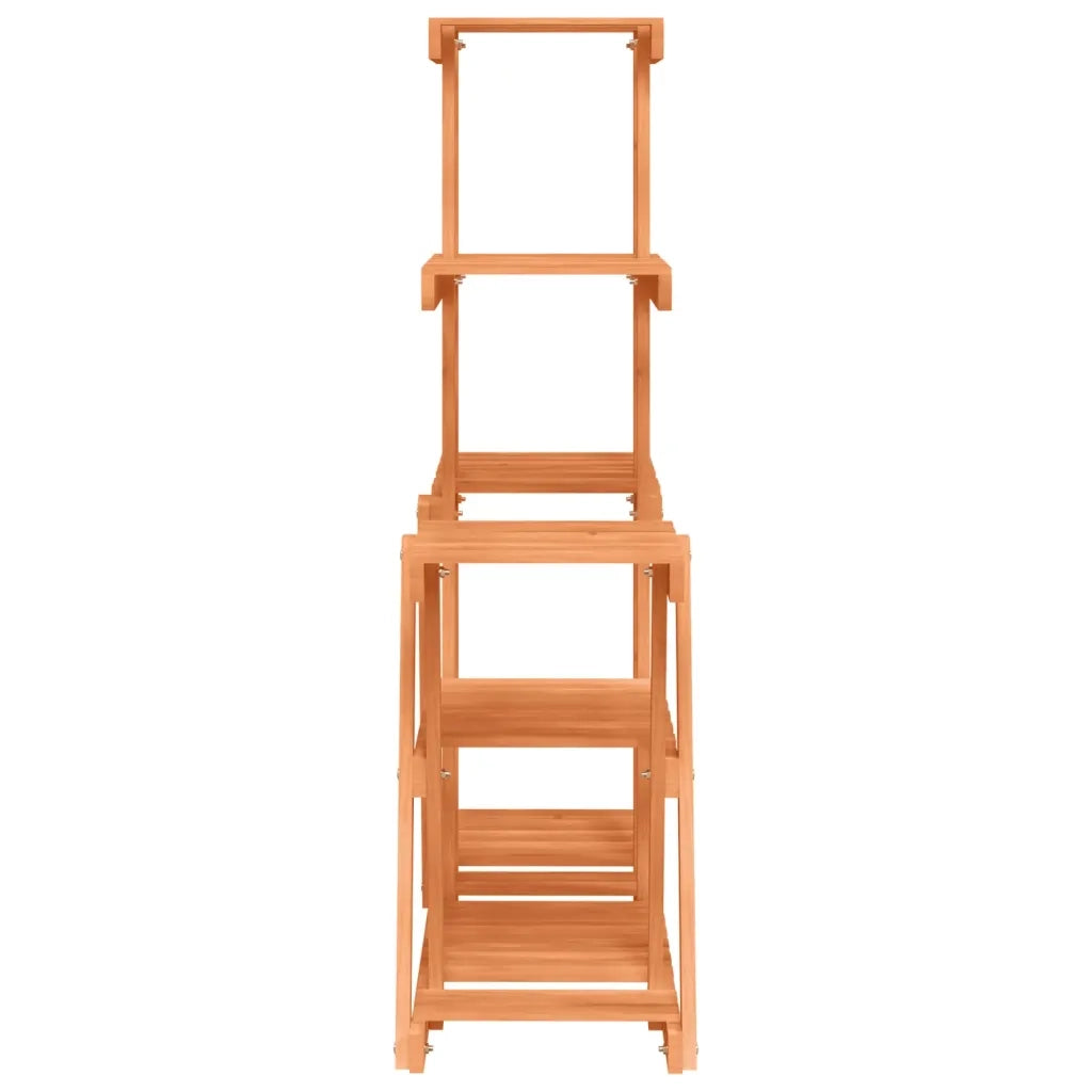 Portafiori-Supporto per Piante-Rastrelliera per Fiori 95x25x96 cm in Legno Massello di Abete 156922