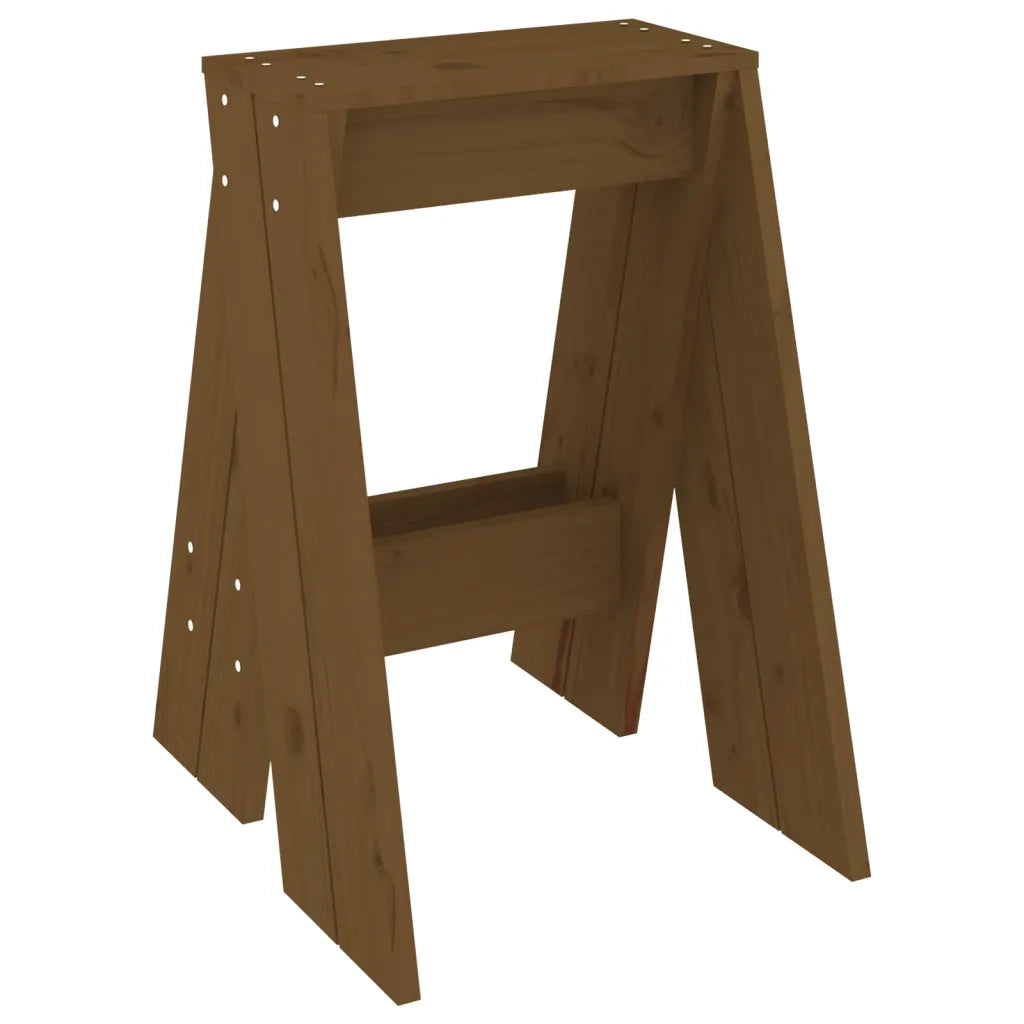 Sgabelli 2 pz Ambra 40x40x60 cm in Legno Massello di Pino 823667