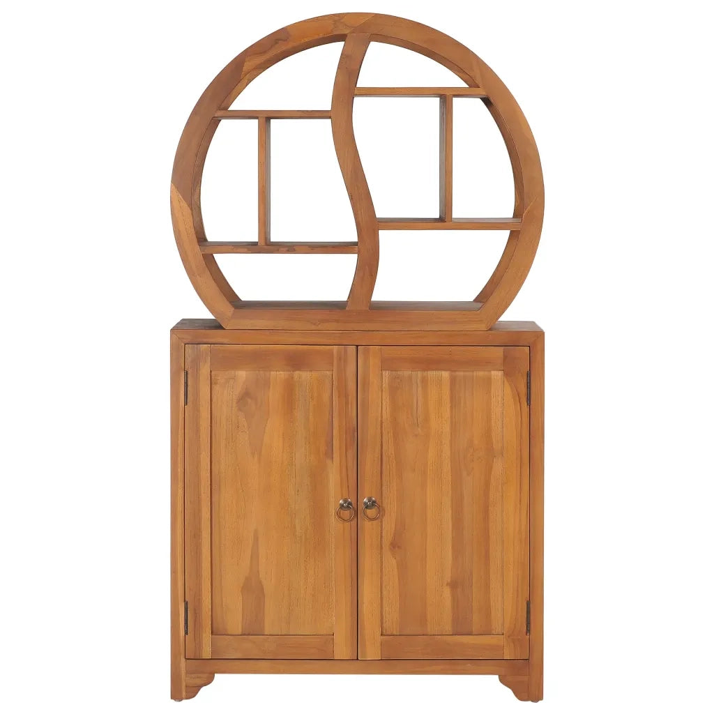 Armadietto con Mensola Yin Yang 70x30x130 cm in Legno di Teak cod mxl 44318
