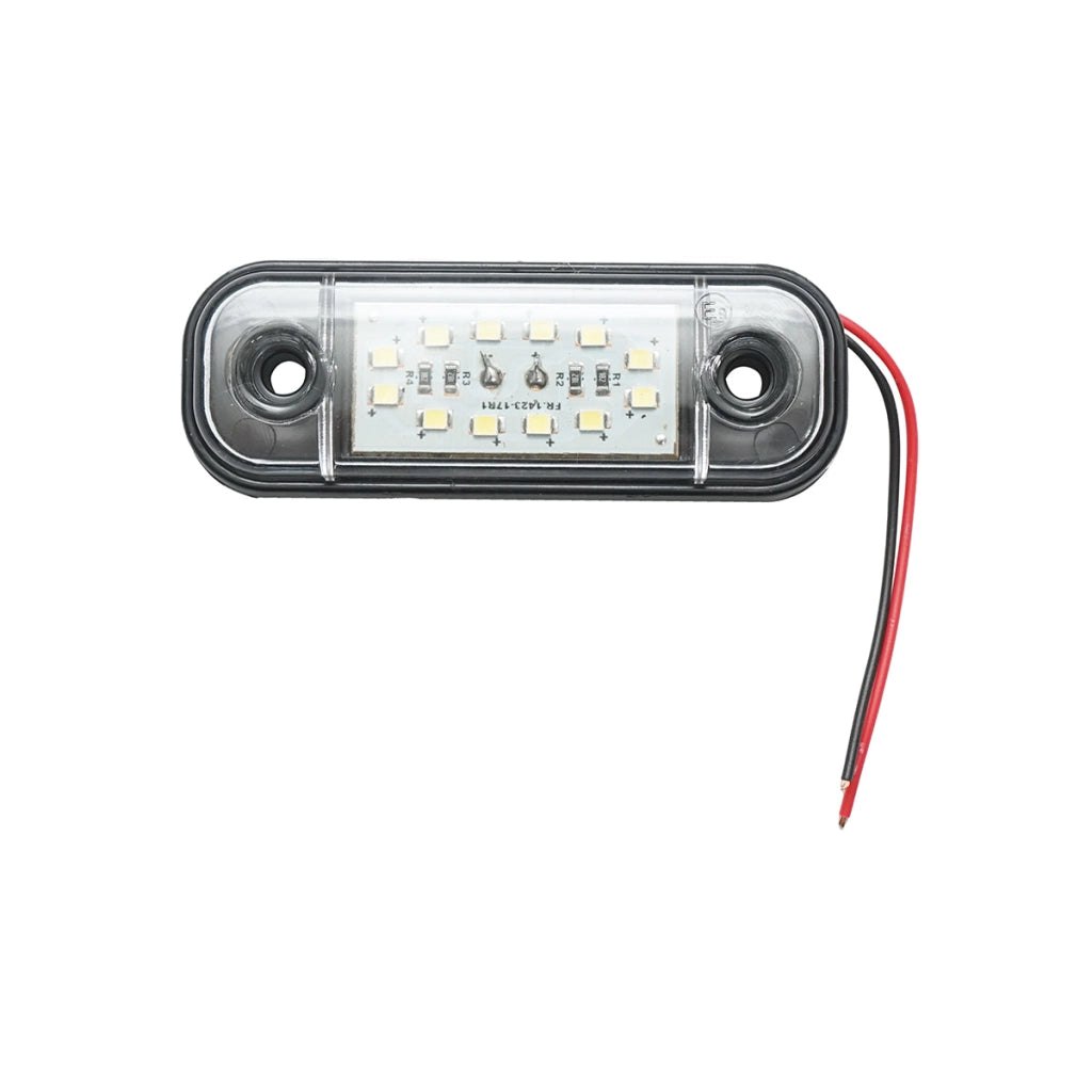 Lampada laterale  slim con LED bianca, 12V-24V, FR0175, Breckner Germany
