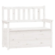 Panca 112,5 x 51,5 x 96,5 cm legno di pino massiccio bianco 02_0010518
