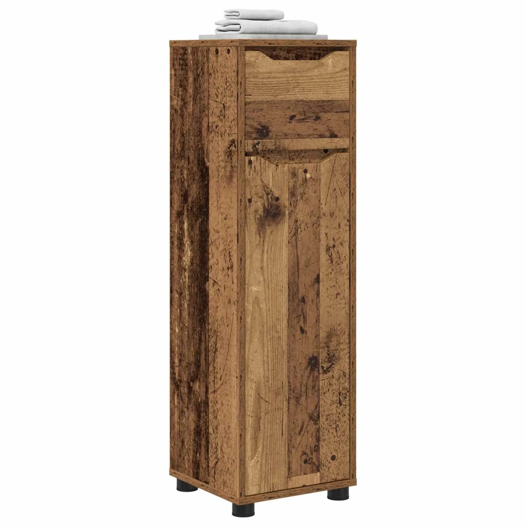 Mobile da Bagno con cassetto Legno vecchio 30,5 x 30 x 101 cm 888745