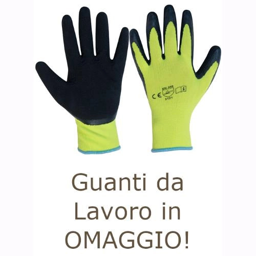 Kit Spazzacamino Pulizia Canne Fumarie 10 Metri con Scovolo in NYLON Ø25 cm con Guanti in OMAGGIO