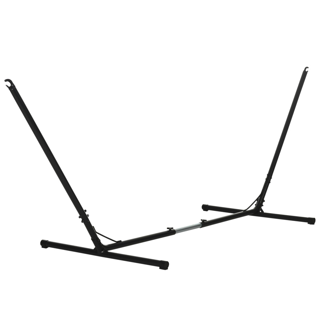 Easycomfort Supporto Struttura Portante per Amaca Regolabile, Capacità Max. 120 Kg, 313-388x109x116cm, Nero