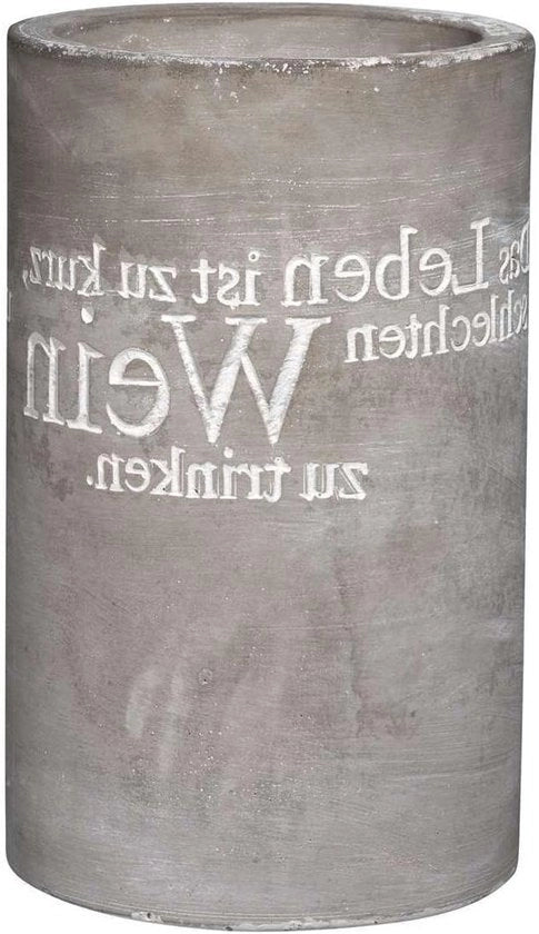 Wijnkoeler in Cemento - Ideale per Feste - 1 Pezzo - Grigio - Materiale in Cemento