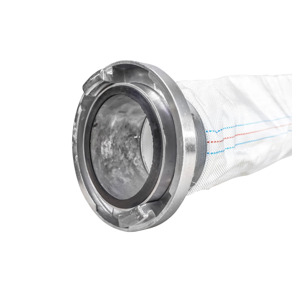 Tubo flessibile per irrigazione/pompaggio in PVC da 2 pollici, lunghezza 20 m con attacco in alluminio, max 6 bar, tela Breckner Germany