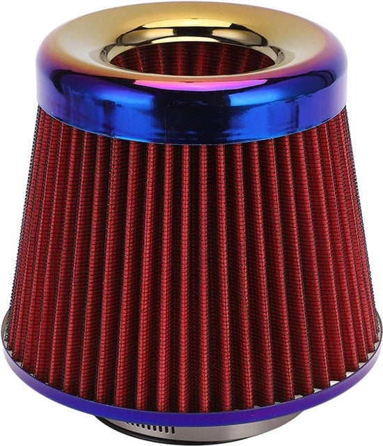 Filtro di aspirazione a tappo rotondo 76mm con filtro di aspirazione a tappo toletto in alluminio rosso