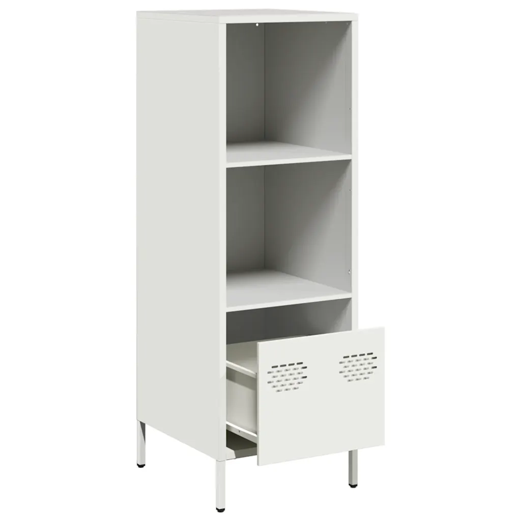 Credenza Bianca 35x39x103,5 cm in Acciaio 851381