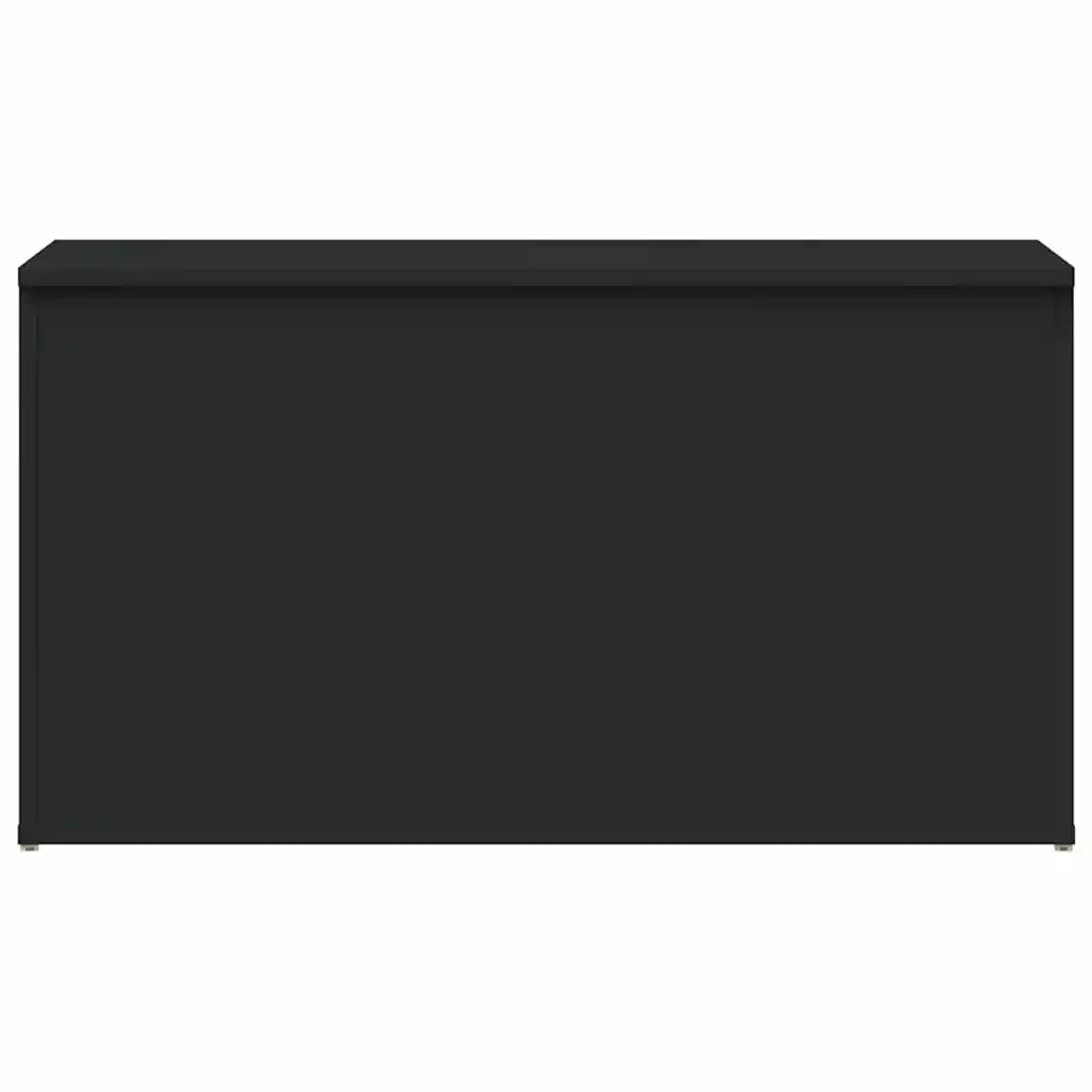 Cassapanca Nera 84x42x46 cm in Legno Ingegnerizzato 803057