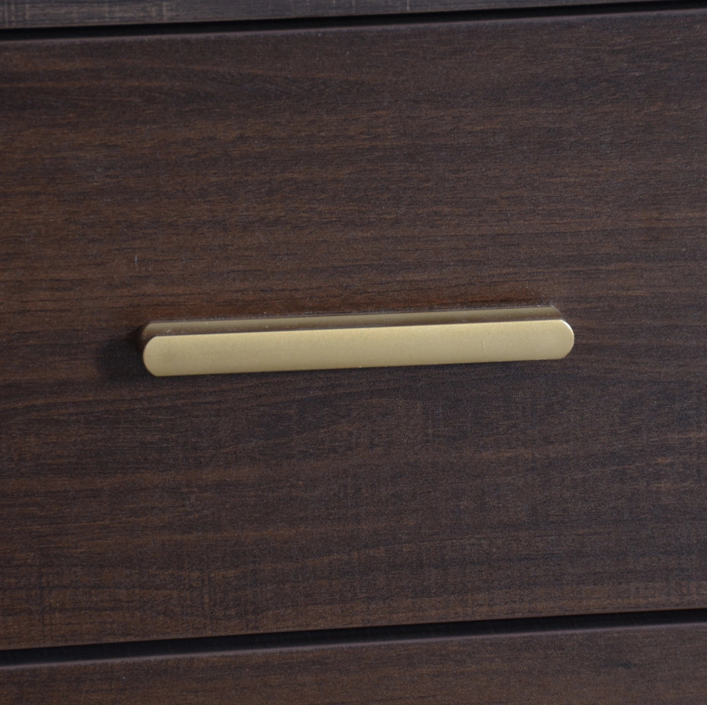 Mobile TV 190x40x52 cm con 3 ante scorrevoli e 2 cassetti in MDF marrone