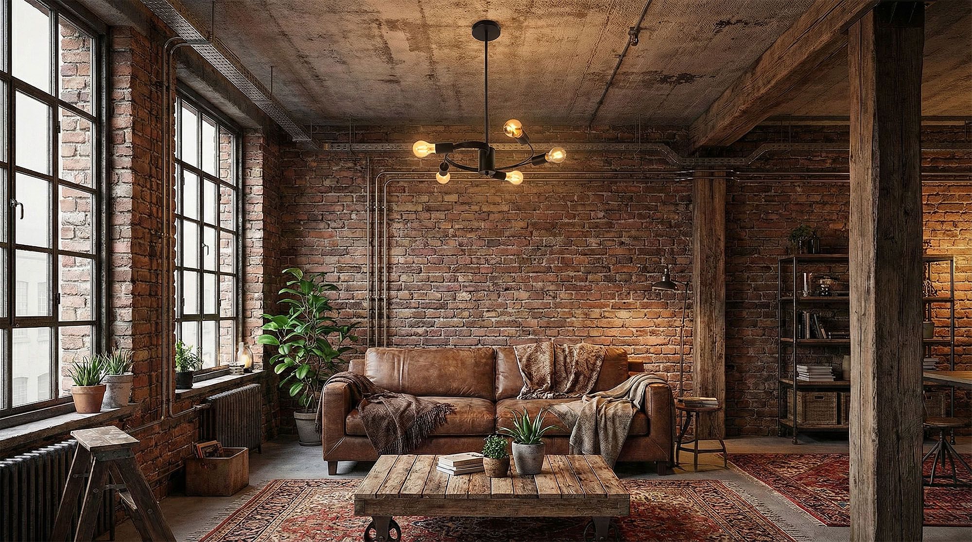 Lampada Da Soffitto Cristallo Loft APP739-5CP