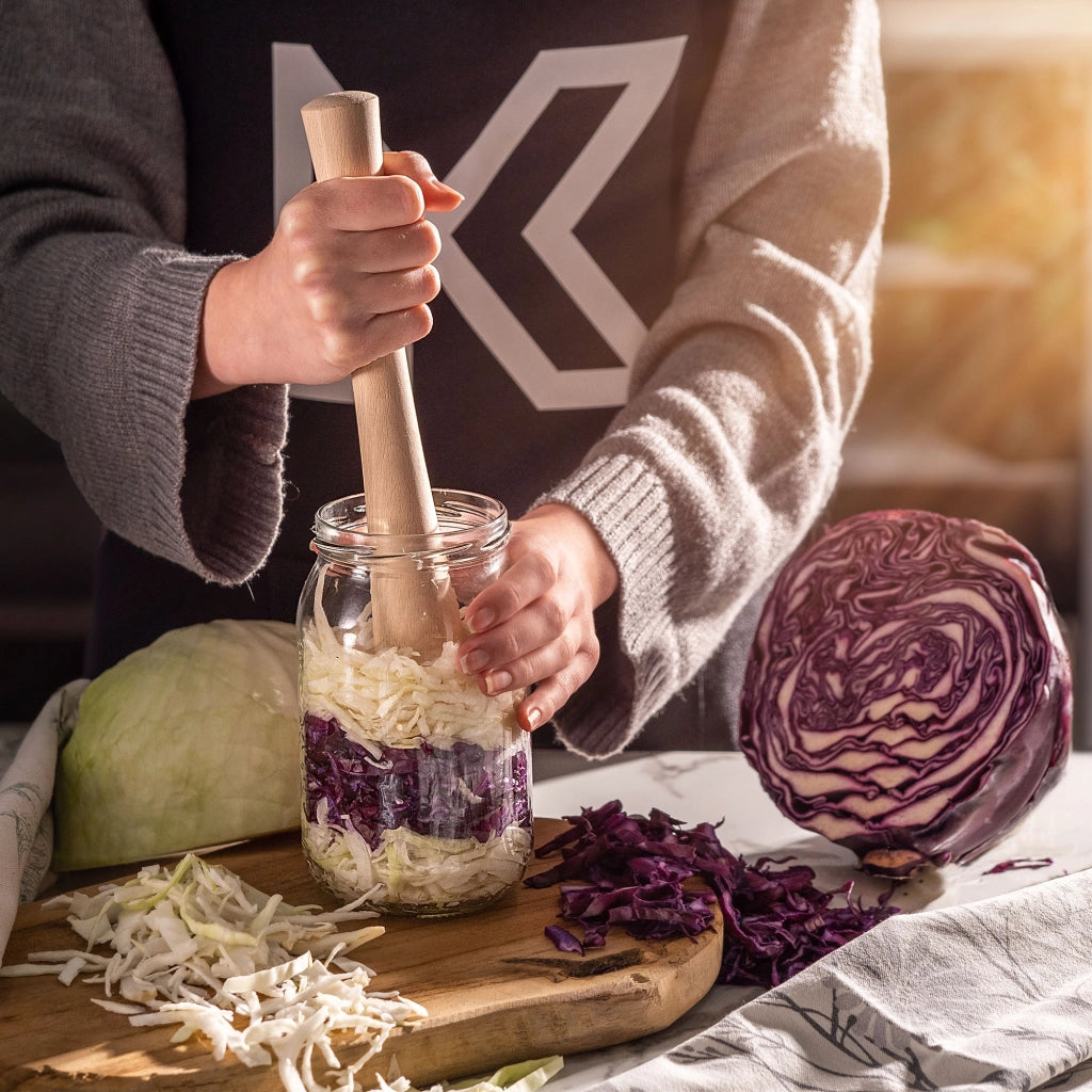 KADAX Fermentazione in legno Cavolo sottaceto Pestello Pestello per verdure