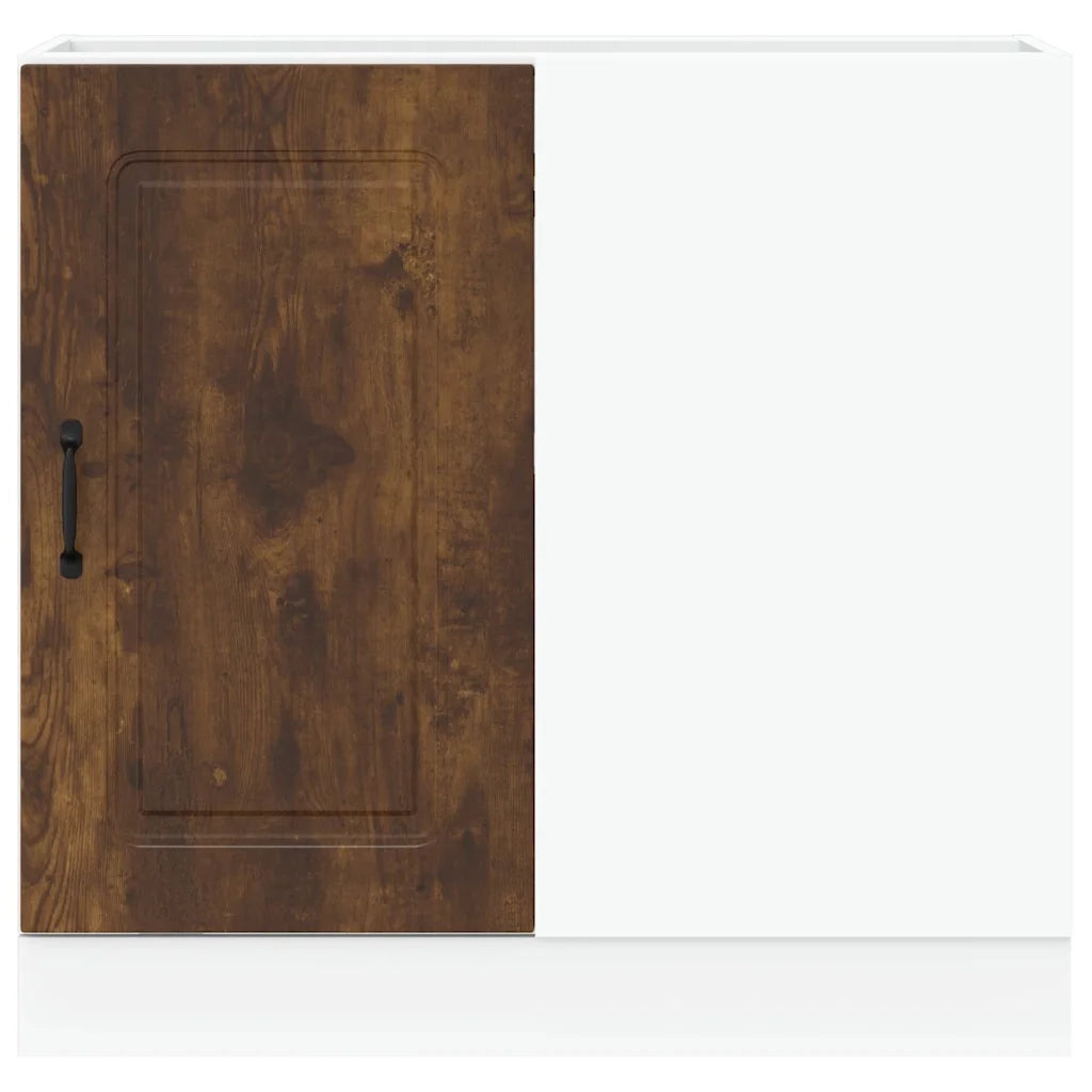 Base da Cucina Kalmar Rovere Fumo in Legno Multistrato 854323