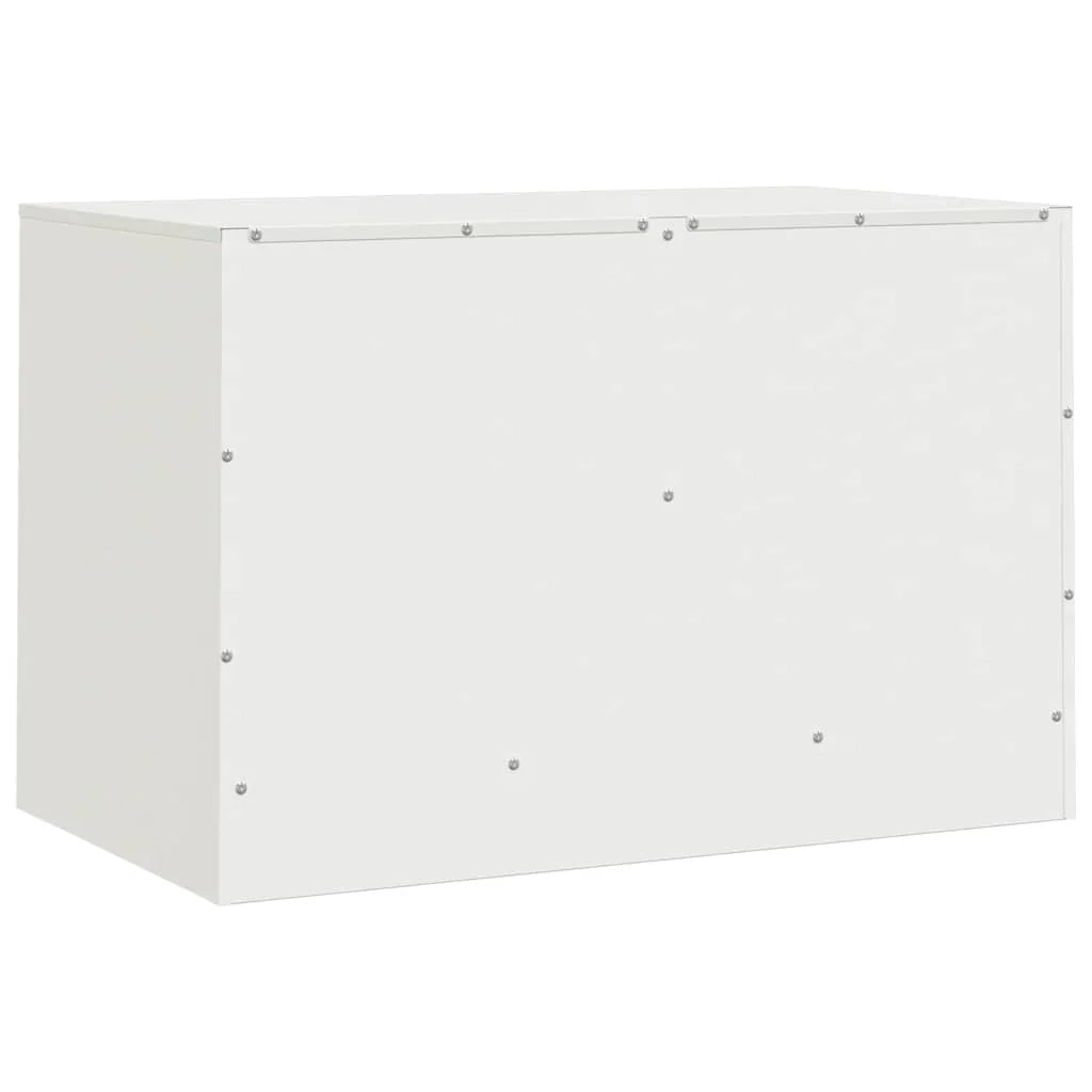 Mobile TV multimediale scaffale TV mobile TV sala da pranzo soggiorno camera da letto 67 x 39 x 44 cm acciaio bianco 02_0026144