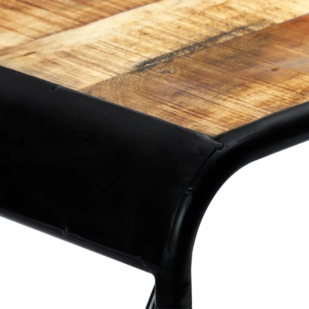 Tavolo da Pranzo 118x60x76 in Legno Massello di Mango Grezzo 247868